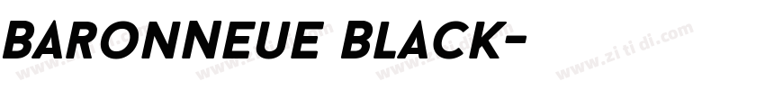 BaronNeue Black字体转换